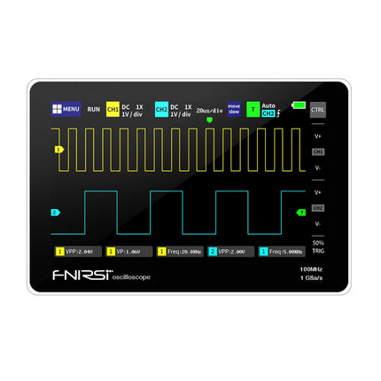 FNIRSI 1013D Draagbare 2-Kanaals Automotive Oscilloscoop – 100 MHz / 1GSa/s