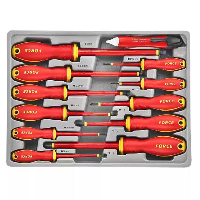 Force 2125N 12-delig Geïsoleerde schroevendraaier set