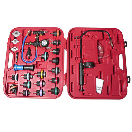 JTC 4842A Radiateur Druktestset 28-delig - Koelsysteem Tester met Manometer en Adapters