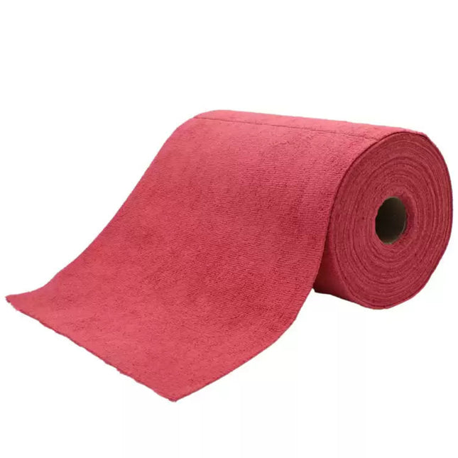 Poetsdoek op rol 75stuks Rood