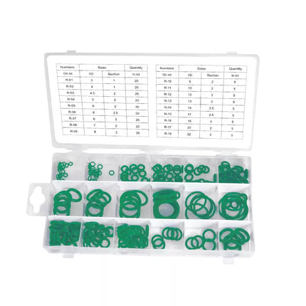 Assortiment Airco afdicht rubbers 225 delig