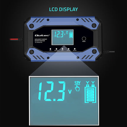 Lader voor batterijen 12-24V, 10A (AGM, GEL, LiFePO4)