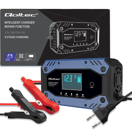 Lader voor batterijen 12-24V, 10A (AGM, GEL, LiFePO4)