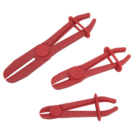 Slangklem-tangenset, 3-delig, Ø 5–60 mm, geschikt voor koelvloeistof, brandstof, olie en remvloeistof.