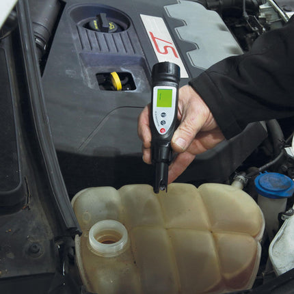 Koelvloeistof pH-waarde tester, bereik pH 0–14, voor benzine-, diesel-, hybride- en elektrische voertuigen