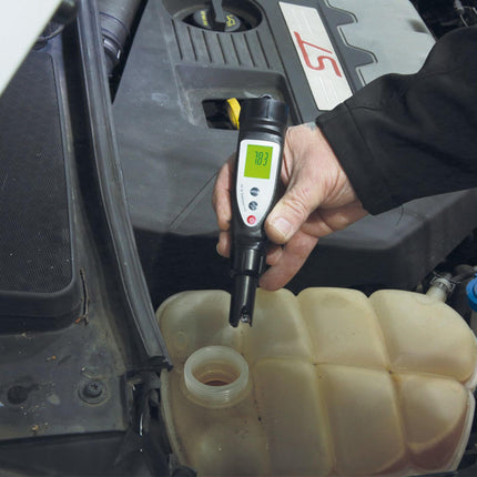 Koelvloeistof pH-waarde tester, bereik pH 0–14, voor benzine-, diesel-, hybride- en elektrische voertuigen
